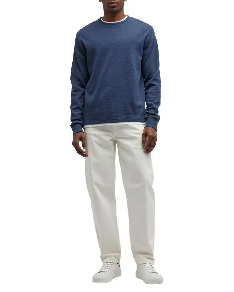 FRAME Men 's Duo Fold Cotton Crew Sweater