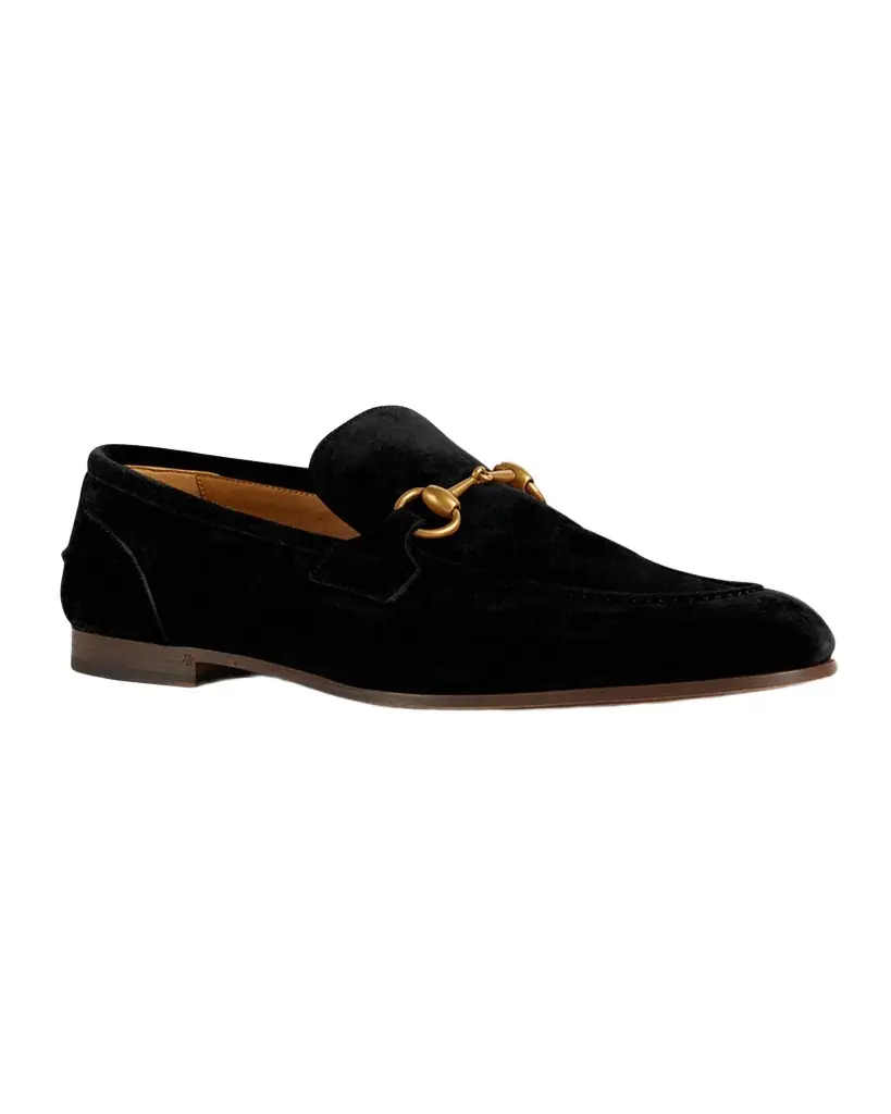 Gucci Men 's Jordaan Suede Bit Loafers