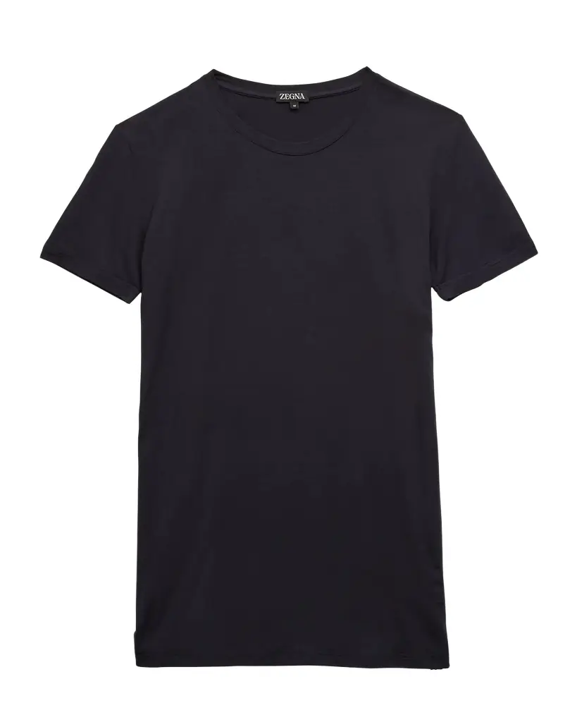 ZEGNA Men 's Slim Fit Micromodal Crewneck T-Shirt
