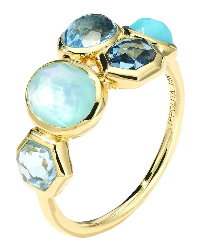 Ippolita 18K Gold Rock Candy Gelato 5-Stone Cluster Ring in Waterfall