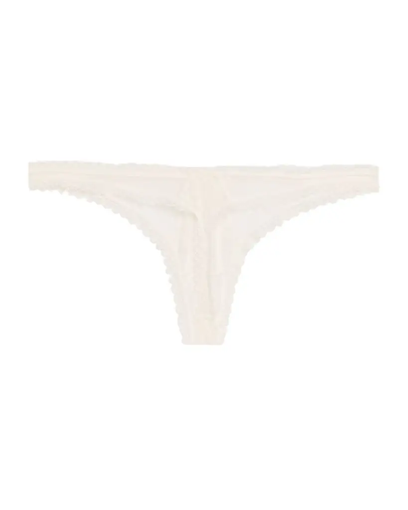 Kiki De Montparnasse Dahlia Scalloped Lace Thong