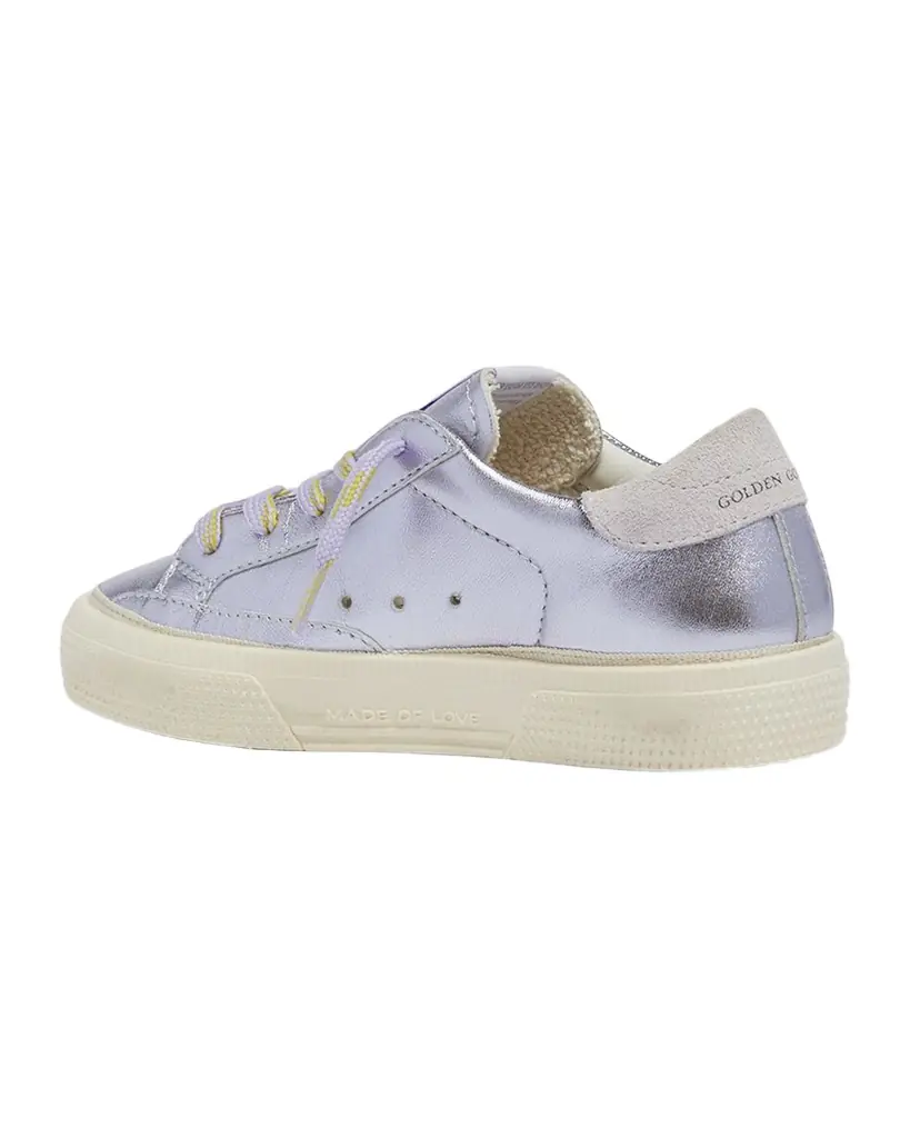 Golden Goose Girl 's May Laminated Leather Sneakers, Baby/Toddler
