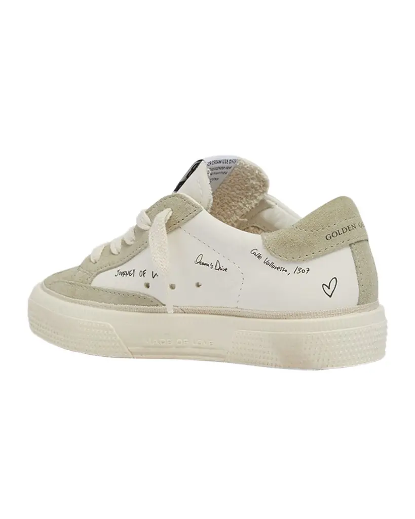 Golden Goose Kid 's May Leather and Suede Sneakers, Toddler/Kid