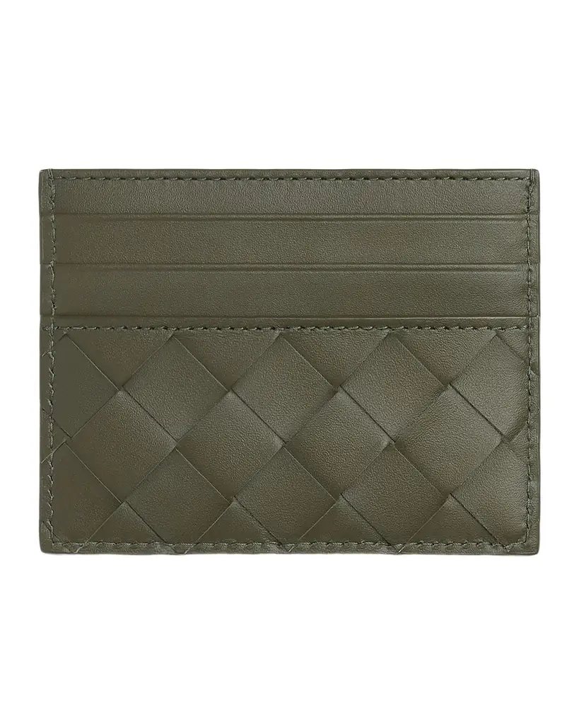 Bottega Veneta Men 's Intrecciato Leather Card Case