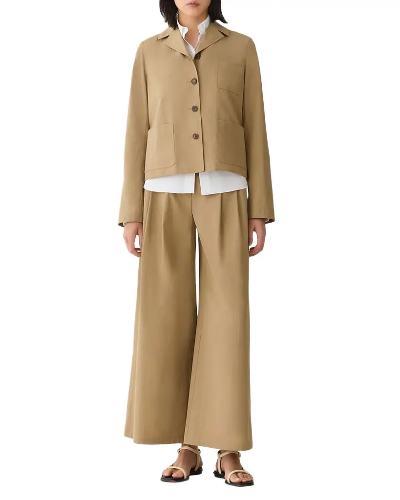 Lafayette 148 New York Organic Cotton Poplin Jacket
