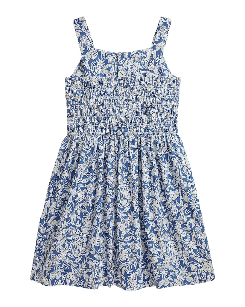 Polo Ralph Lauren Little Girl 's & Girl 's Pineapple-Print Smocked Cotton Dress