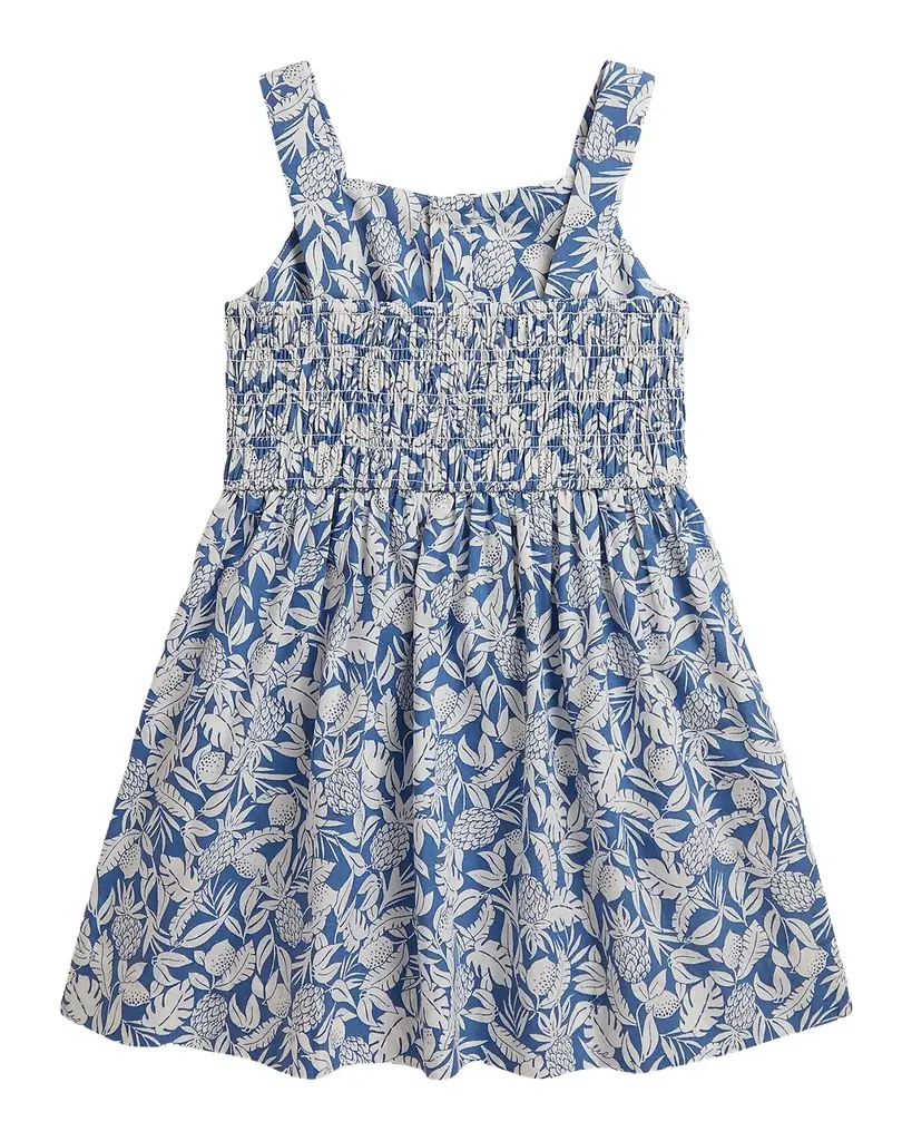 Polo Ralph Lauren Little Girl 's & Girl 's Pineapple-Print Smocked Cotton Dress
