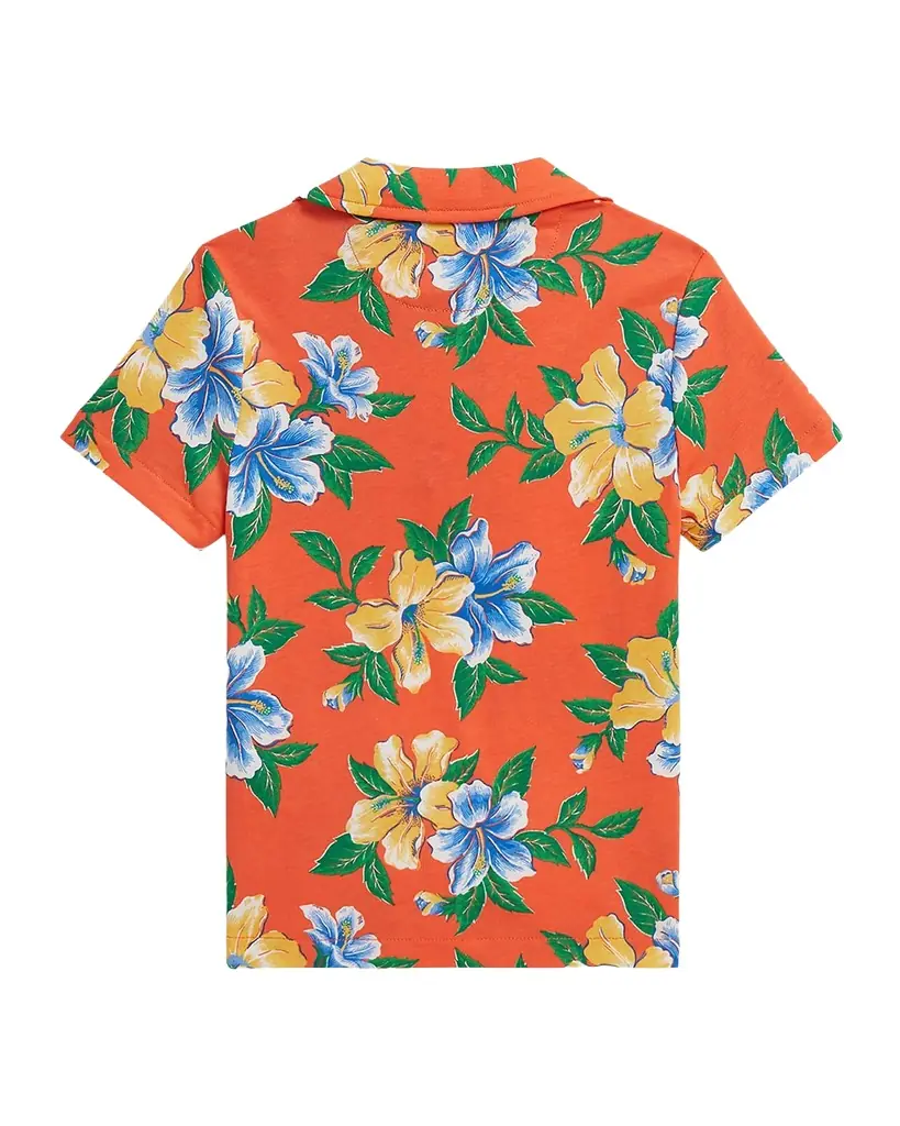 Polo Ralph Lauren Little Boy 's & Boy 's Floral-Print Cotton Jersey Polo Shirt