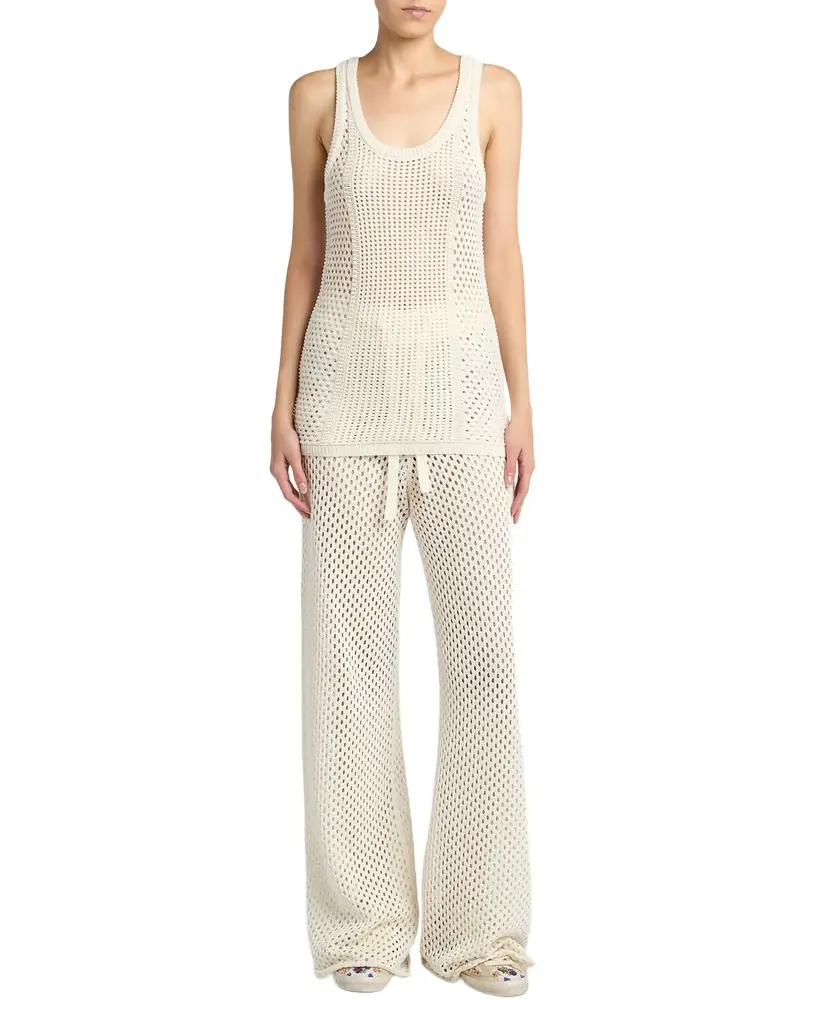 Golden Goose Journey Open-Knit Tank Top