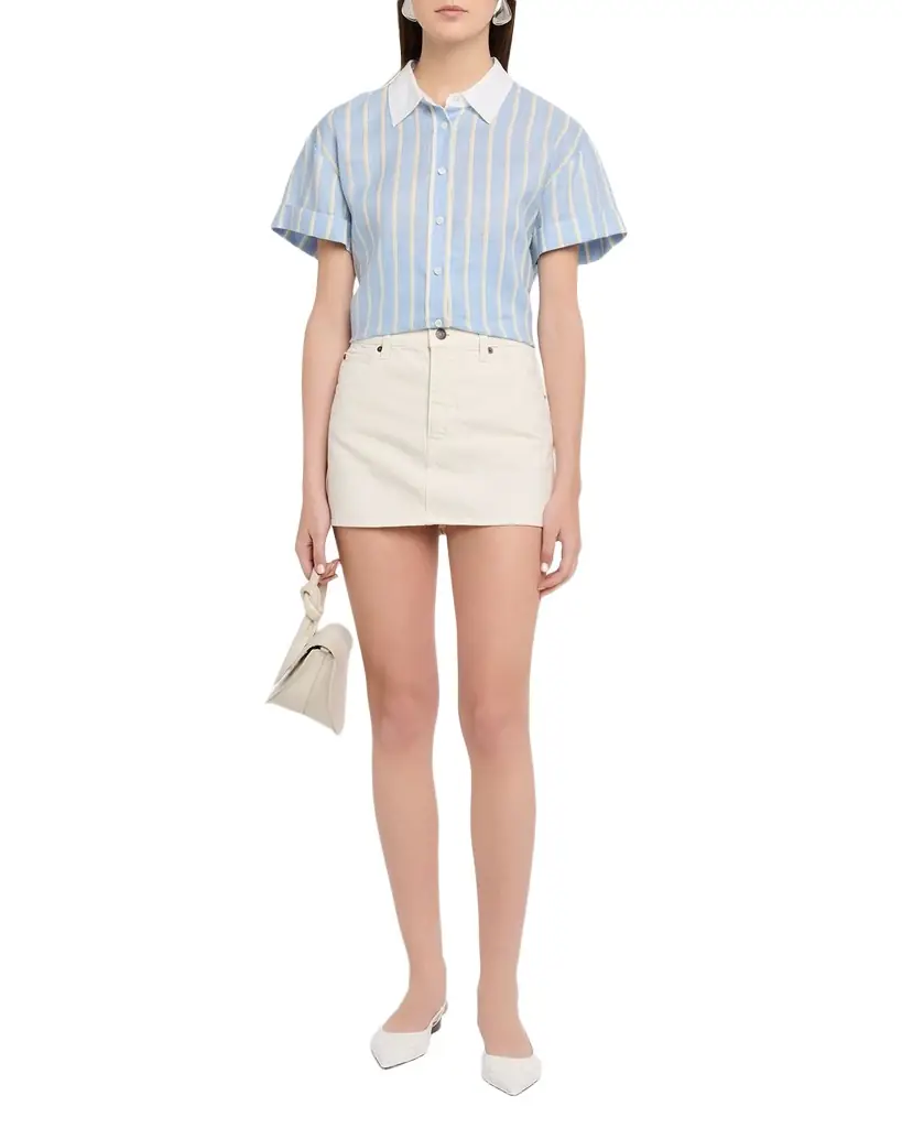 FRAME The Denim Mini Skirt