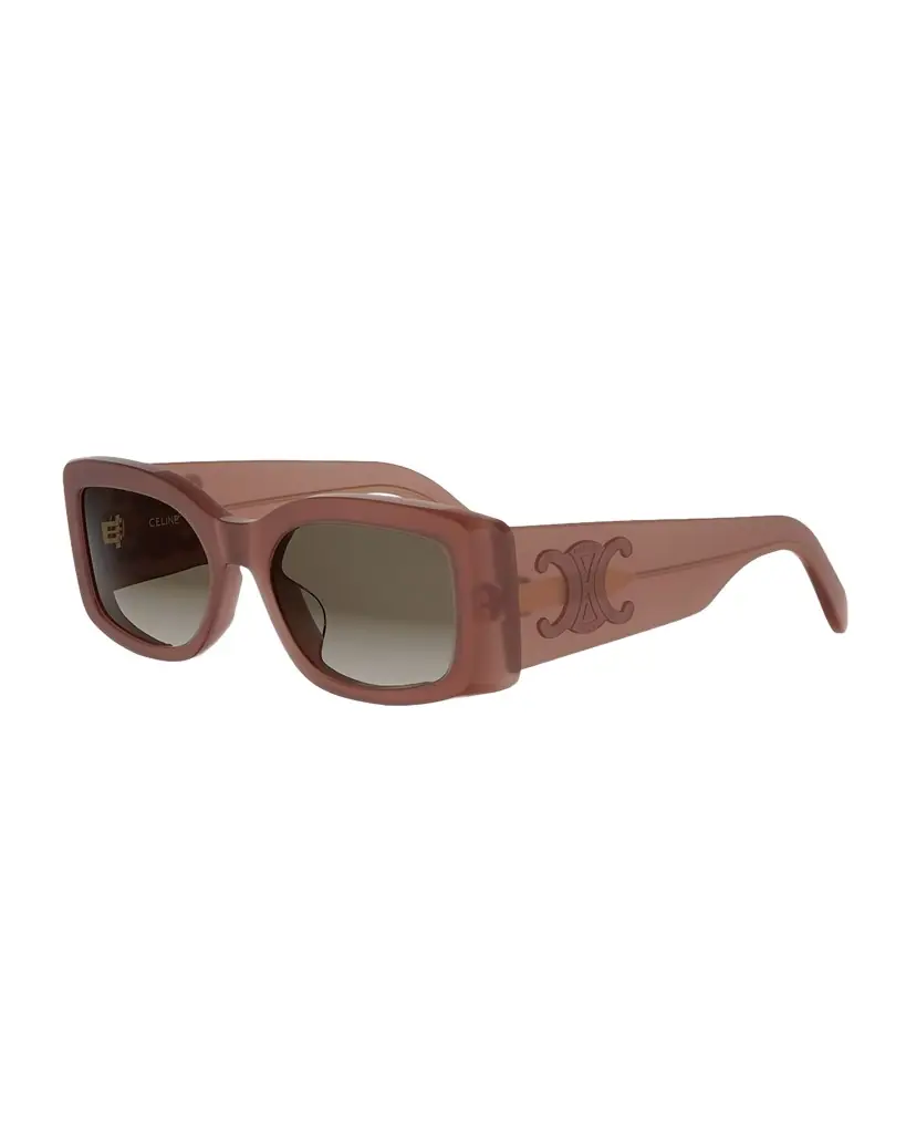 Celine Maxi Triomphe 53mm Rectangular Sunglasses