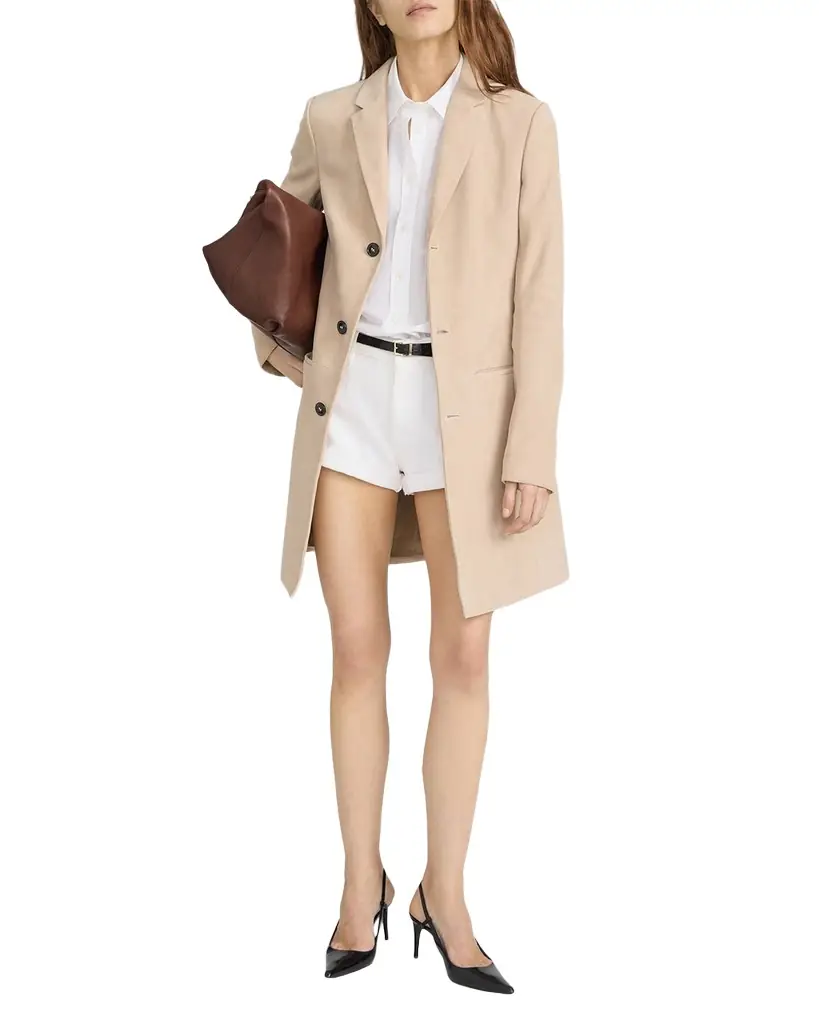 FRAME The Sleek Suede Coat