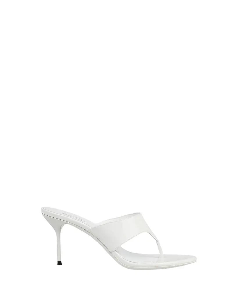 Paris Texas Lidia Patent Leather Stiletto Thong Mule Sandals