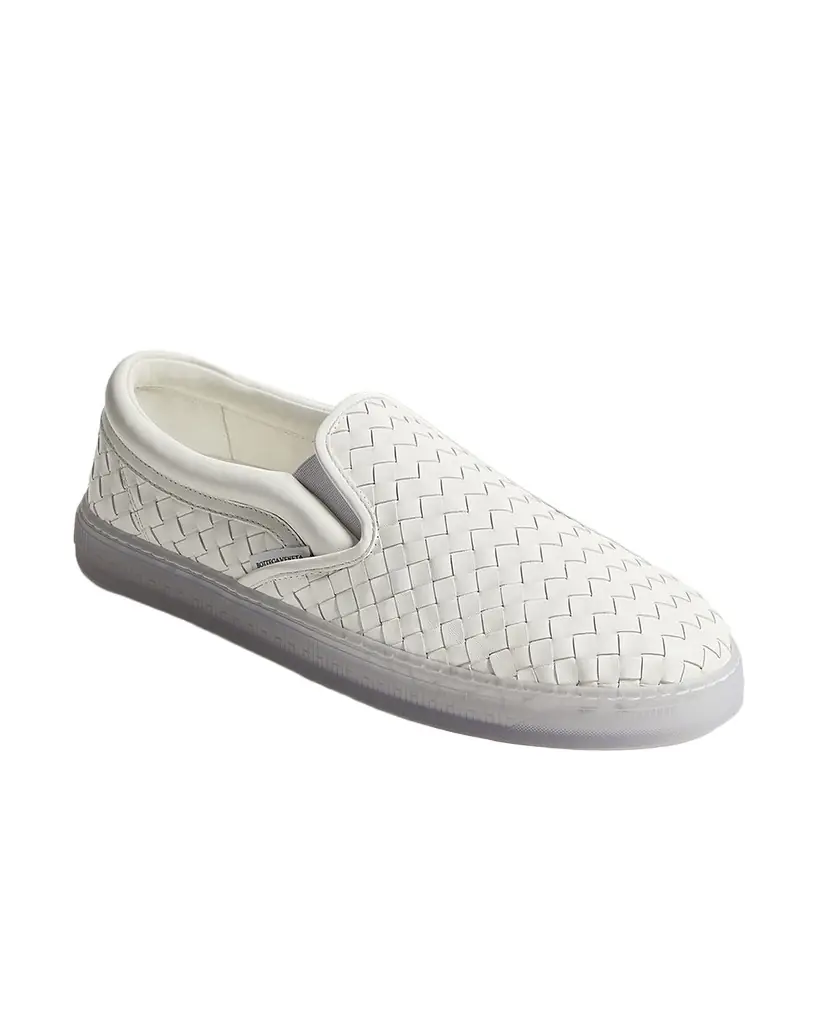 Bottega Veneta Men 's Serena Intrecciato Leather Slip-On Sneakers