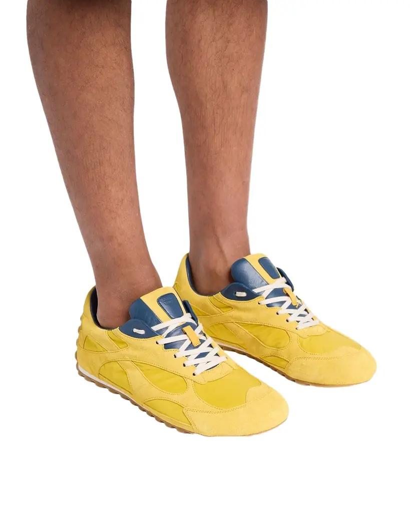 Bottega Veneta Men 's Orbit Flash Suede & Nylon Low-Top Sneakers