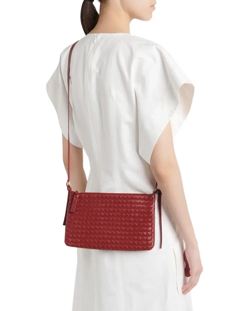 Bottega Veneta Gemellini Leather Crossbody Bag