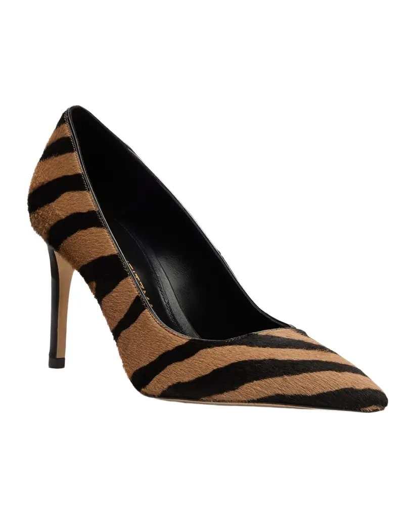 Stuart Weitzman 85mm Stuart Power Zebra Calf Hair Pumps