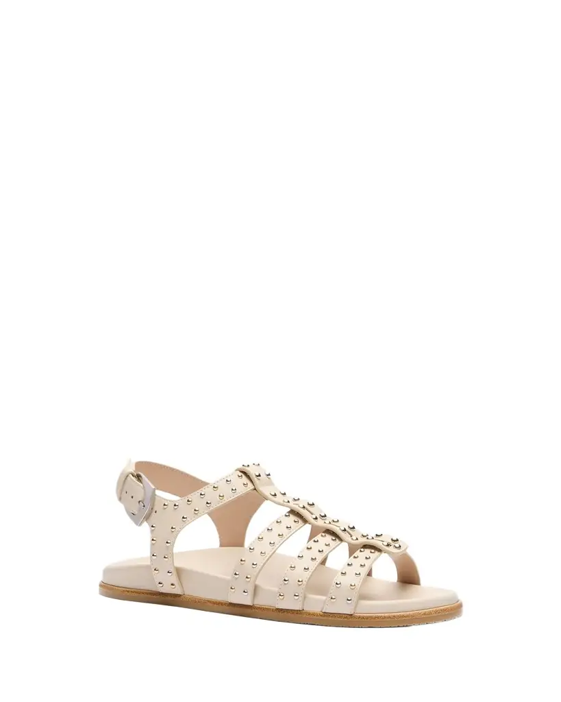 Stuart Weitzman Perry Studded Leather Fisherman Sandals