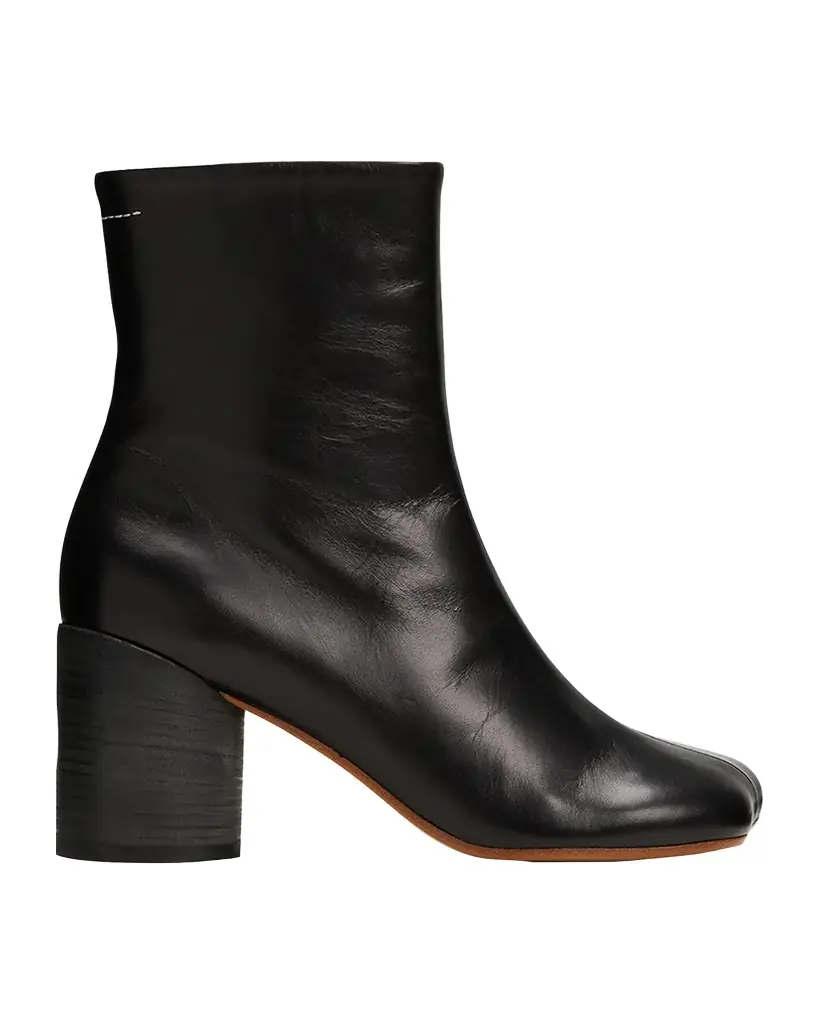 MM6 Maison Margiela Anatomic Leather Zip Booties