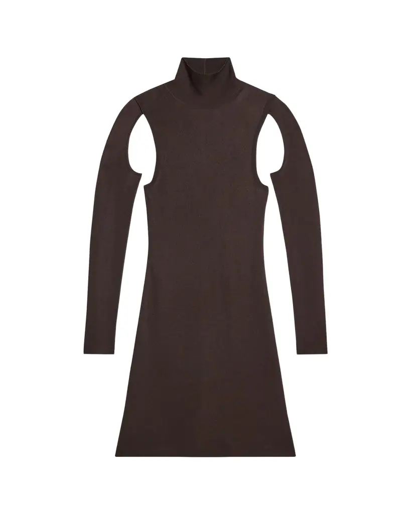 Helmut Lang Air Cut-Out Turtleneck Dress