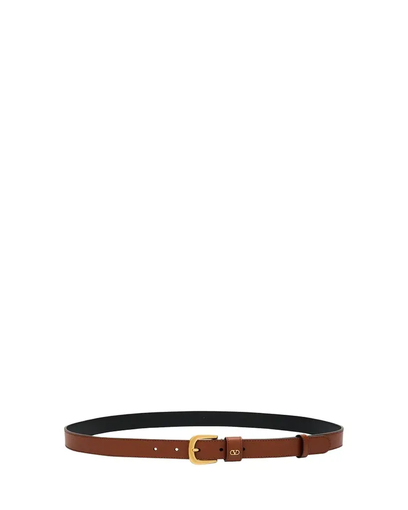 Valentino Garavani VLogo Signature Embellished Leather Belt, 25mm