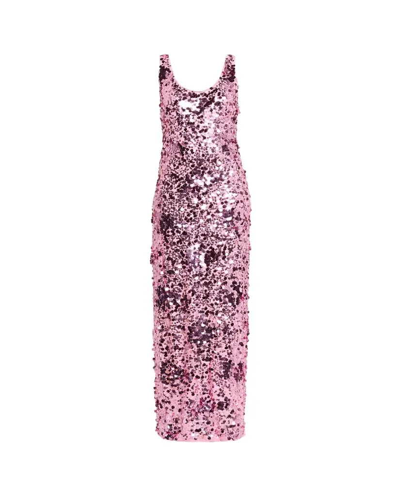 SIMKHAI Bex Sequined Maxi Tank Dress