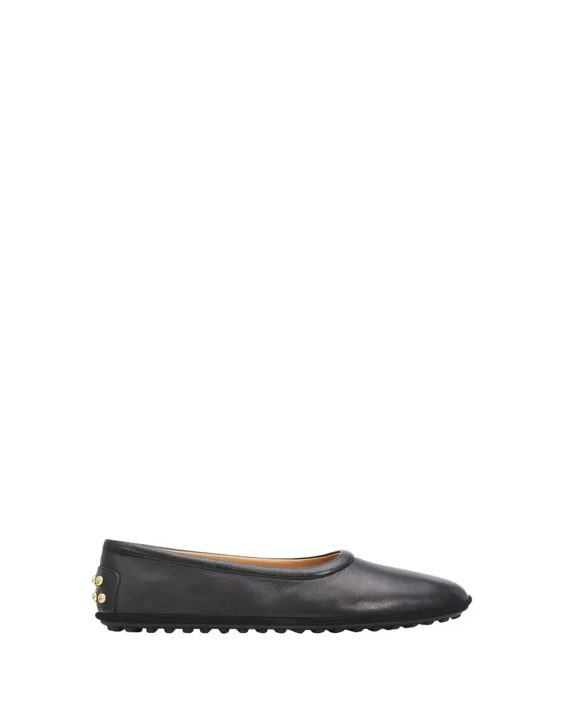 Tod's Studded Nappa Leather Ballerina Flats
