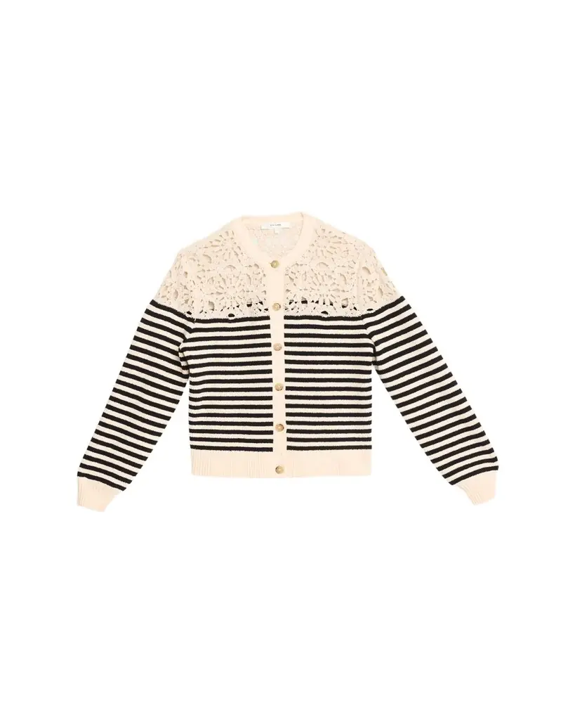 FRAME The Coastal Stripe Cardigan