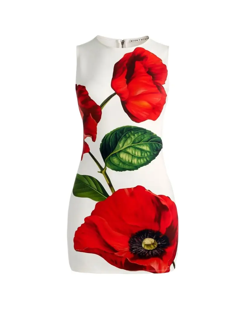 ALICE + OLIVIA Wynell Fitted Mini Dress