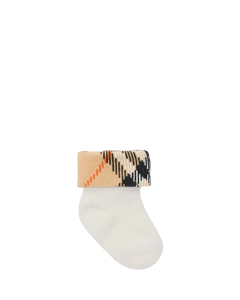 Burberry Kid's Two-Pack Cotton-Blend Socks, Size 1M-18M