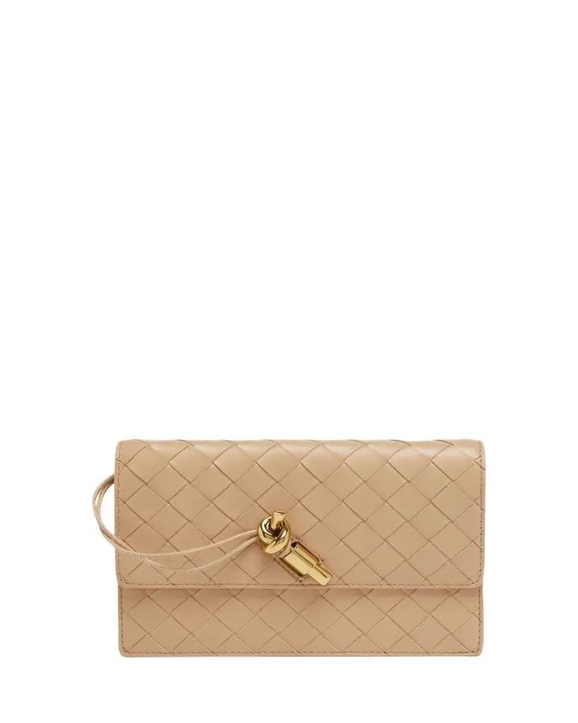 Bottega Veneta Andiamo Leather Chain Pouch Bag