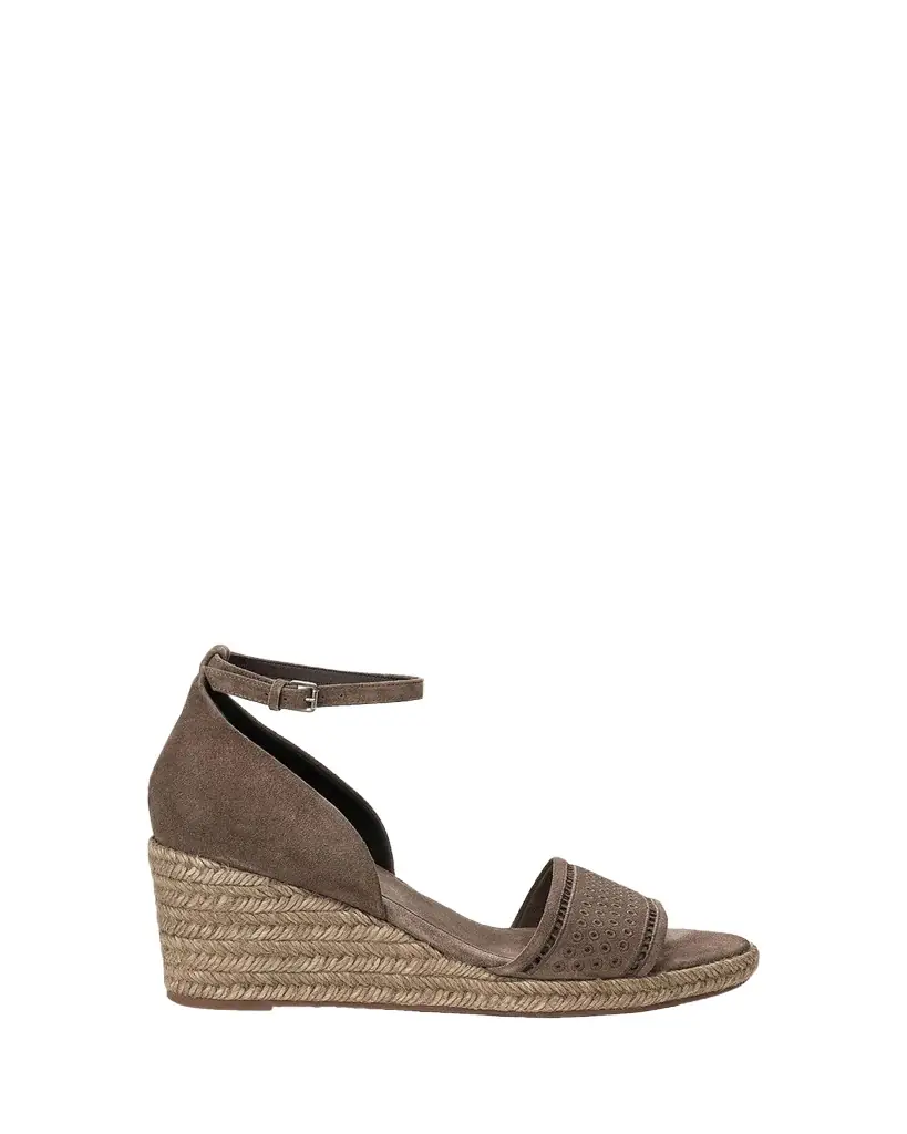 Brunello Cucinelli Suede Espadrille Wedge Sandals