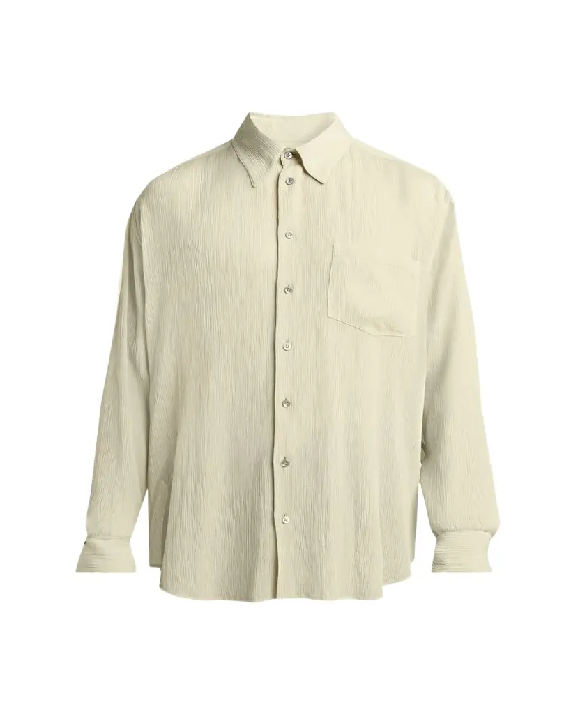 Giorgio Armani Men's Cotton and Silk Textured Button-Down Shirt