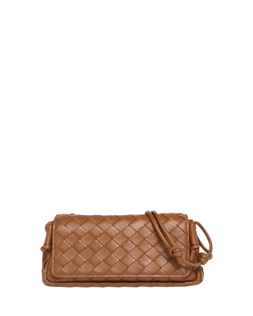 Bottega Veneta Notturno Nappa Leather Shoulder Bag