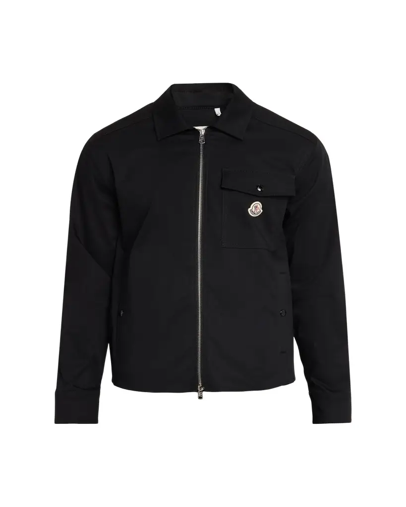 Moncler en's Cotton-Blend Gabardine Shirt Jacket