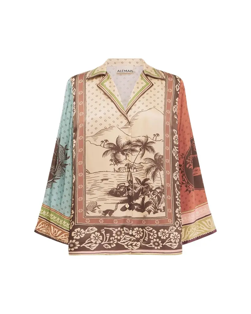 ALEMAIS Alberta Silk Shirt