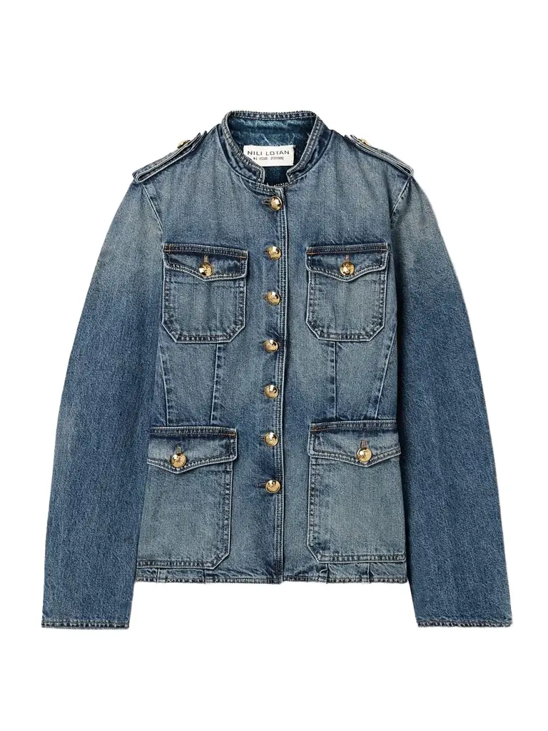 Nili Lotan Geraldine Denim Jacket - Mid denim - Women's Clothing