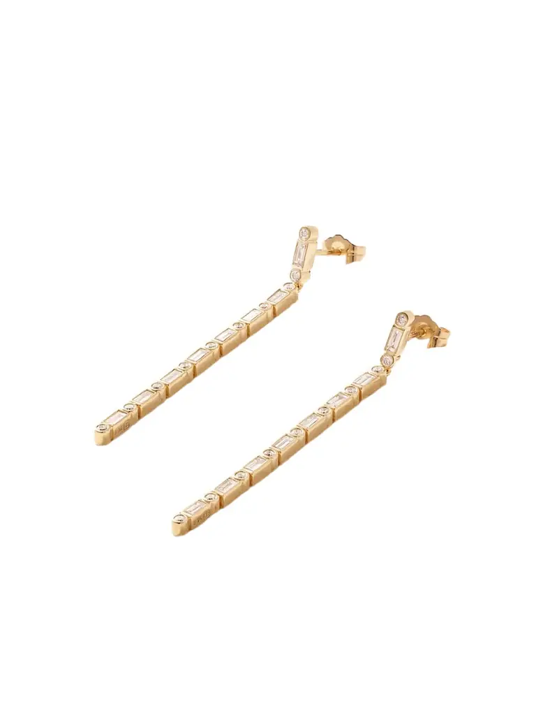 Sydney Evan 14-karat Gold Diamond Earrings
