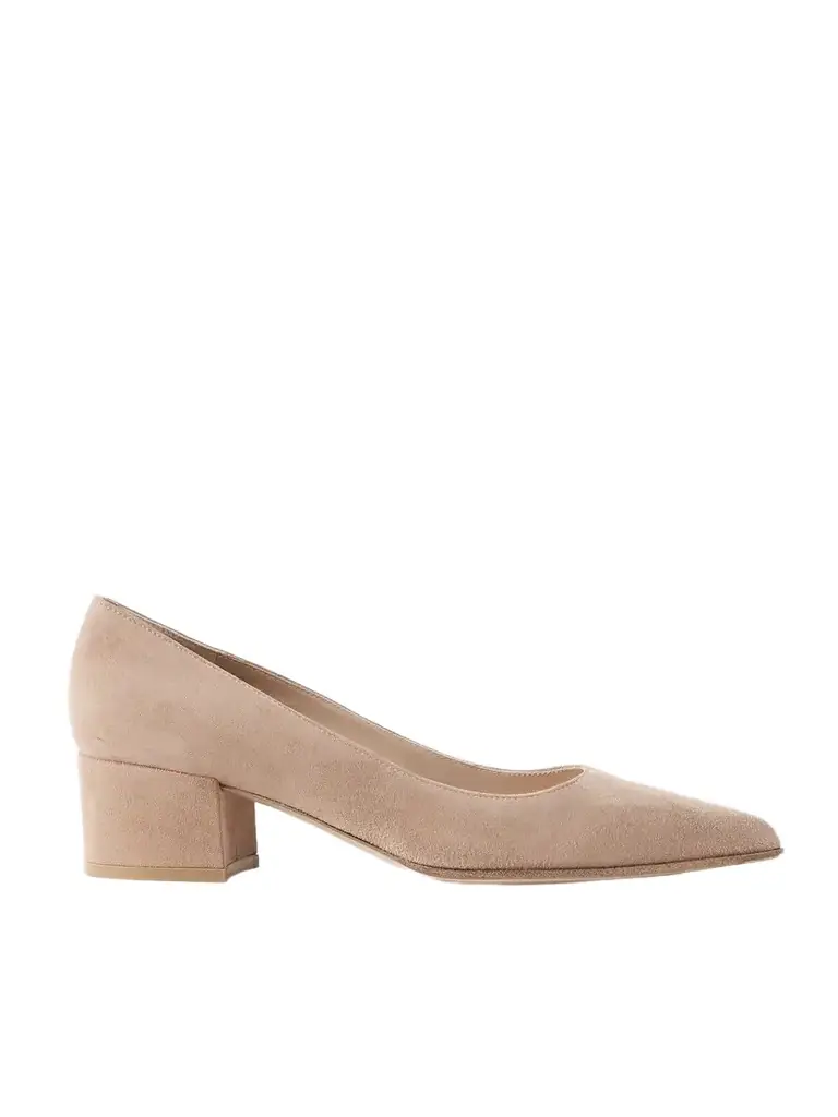 Gianvito Rossi Piper 45 Suede Pumps