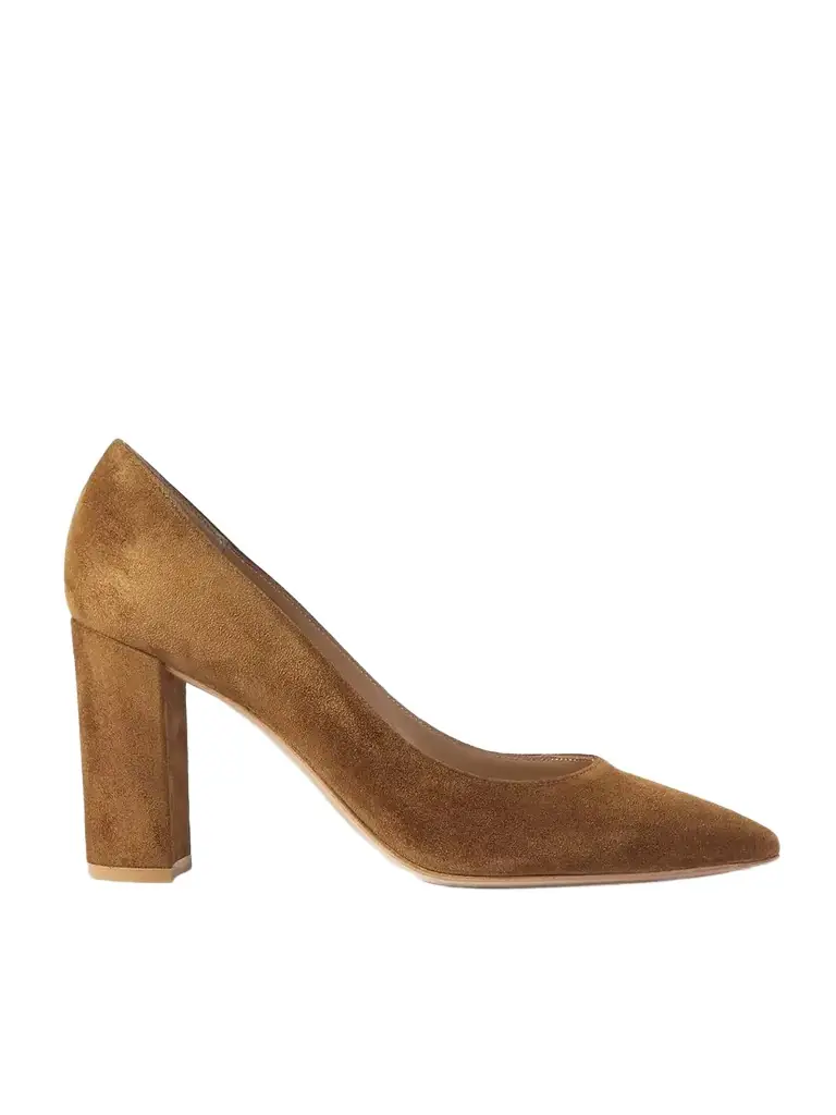 Gianvito Rossi Piper 85 Suede Pumps
