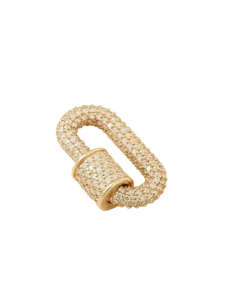 Marla Aaron Allstone Chubby Babylock 14-karat Gold Diamond Pendant