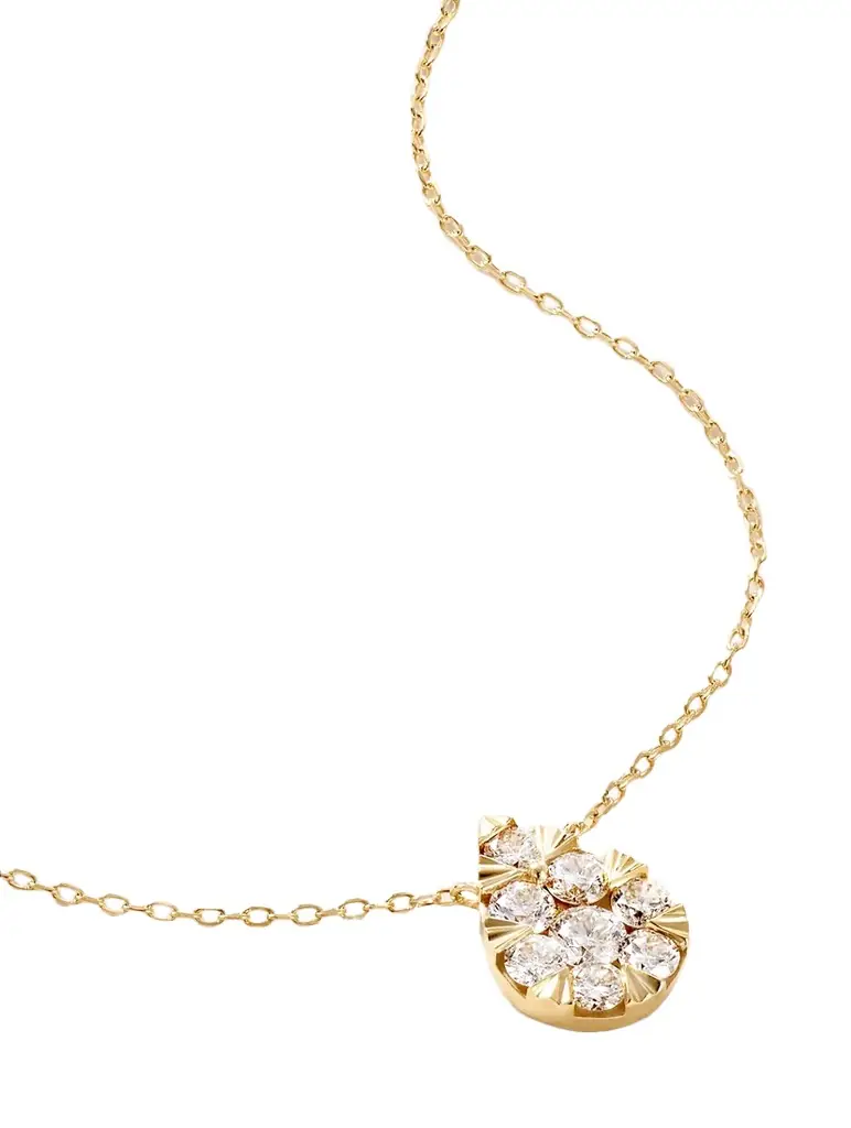 Persée Floating 18-karat Gold Diamond Necklace