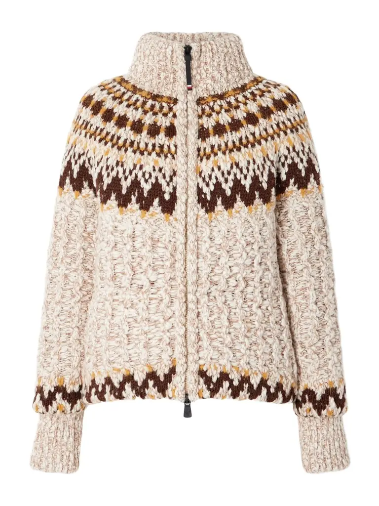 Moncler Grenoble Wool-blend Down Cardigan