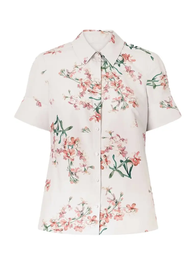 Erdem Floral-print Cotton-poplin Shirt