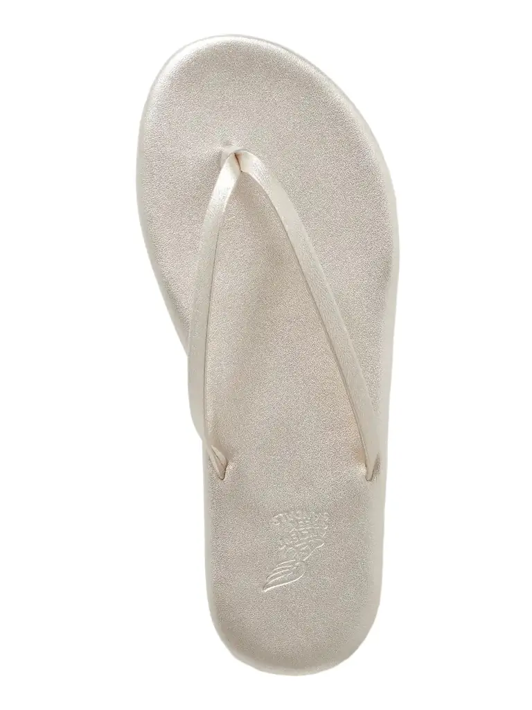 Ancient Greek Sandals Saionara Metallic Leather Flip Flops