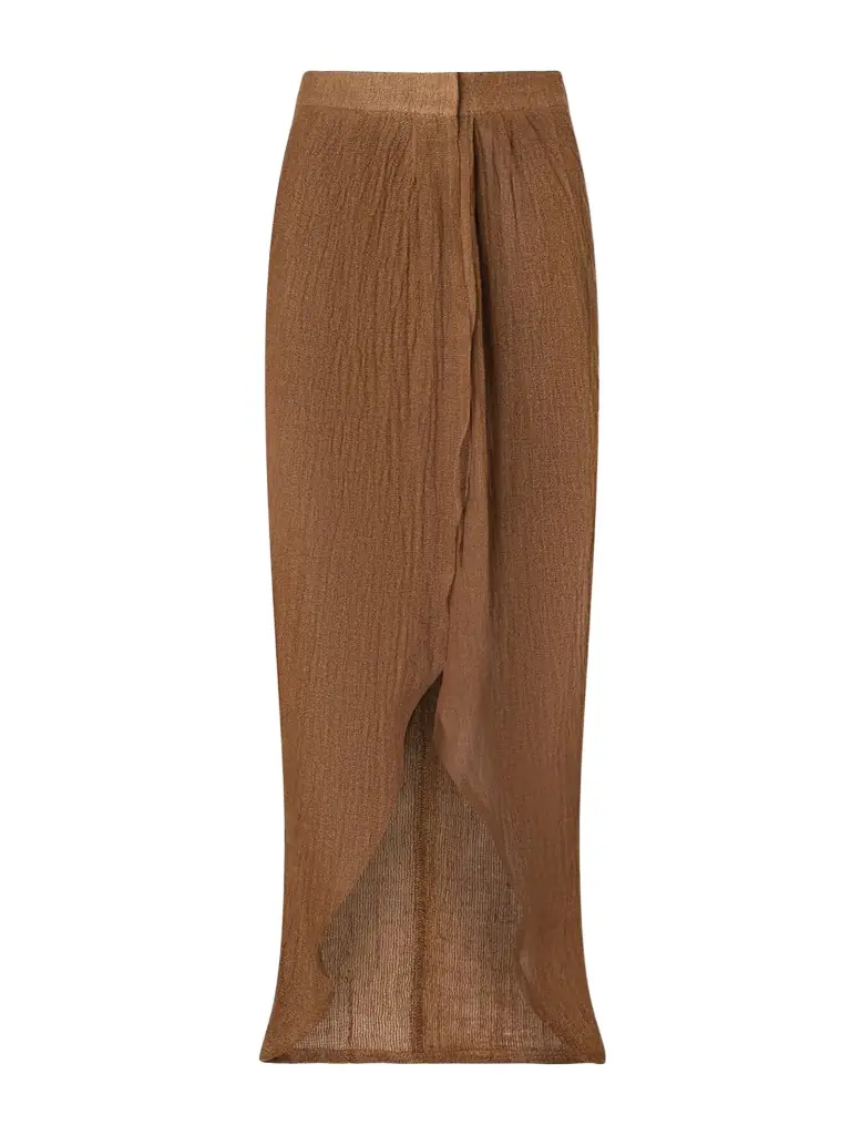 Le Kasha Kamat Organic Linen Maxi Skirt