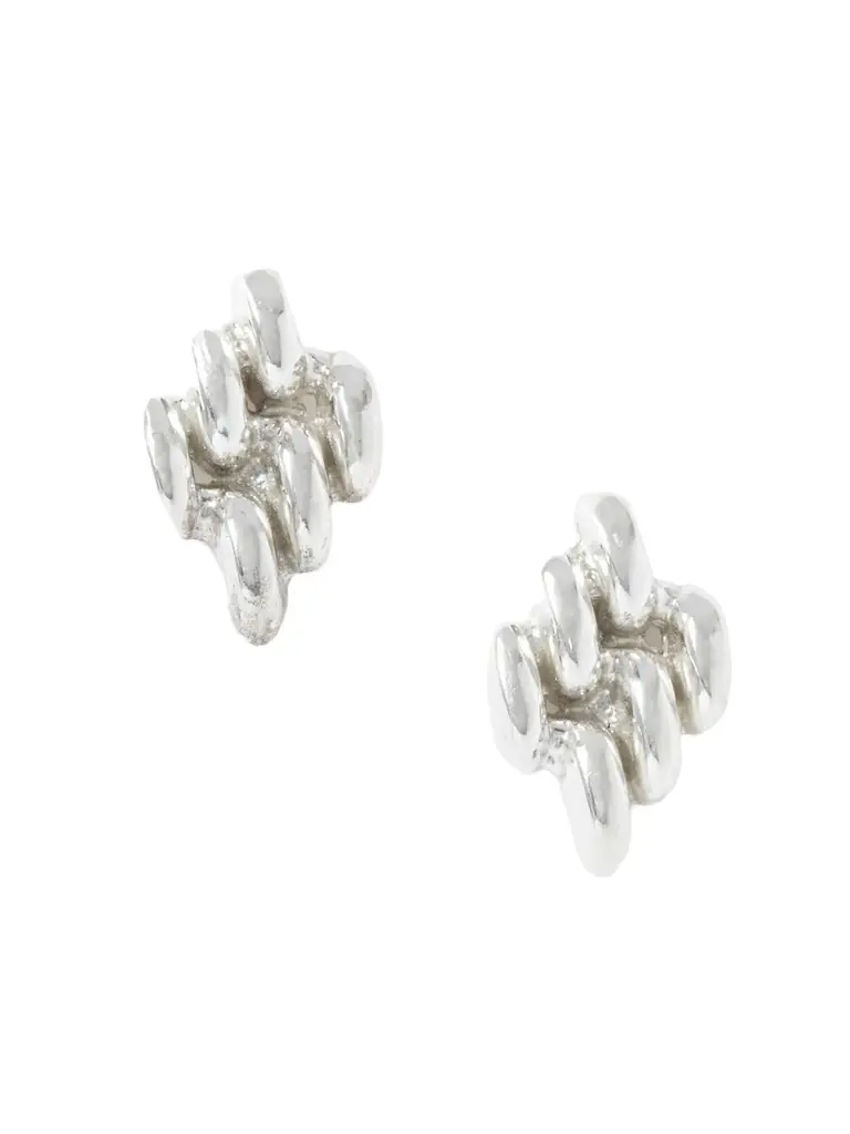YSSO Mini Chain Link Sterling Silver Earrings