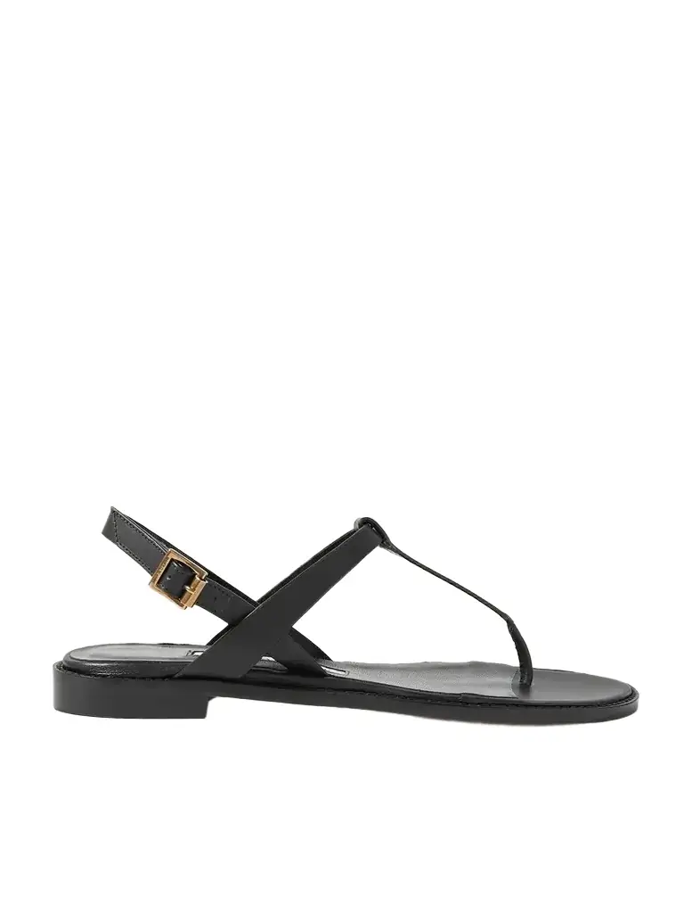 Manolo Blahnik Hata Leather Slingback Sandals