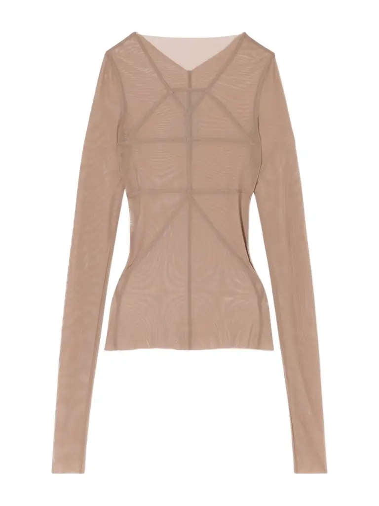 Rick Owens Stretch-tulle T-shirt