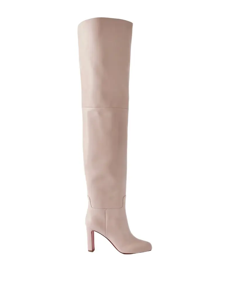 Christian Louboutin Loo 85 Leather Over-the-knee Boots